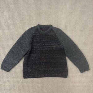 Vintage Handmade Pullover Sweater Large Knit Raglan Jumper Chunky Thick Heavy